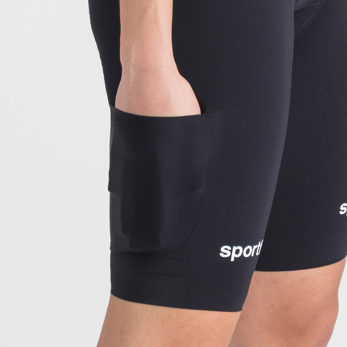 SPORTFUL G-SUIT manga curta preta/roxa para mulher