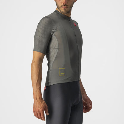 Maillot CASTELLI BREATHE ATTACK Mangas Curtas Cinzento/Verde