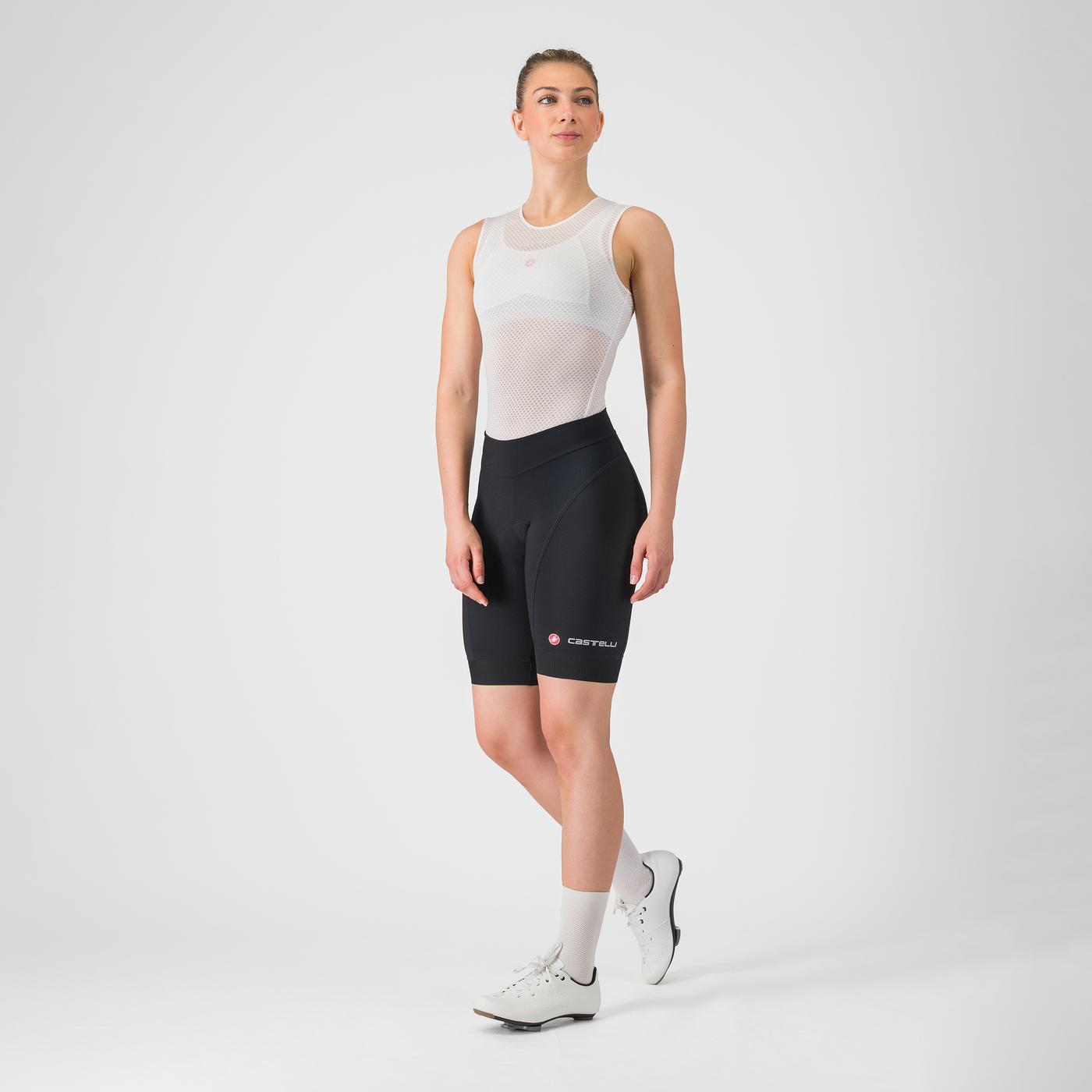 Calção CASTELLI ENDURANCE para mulher, preto