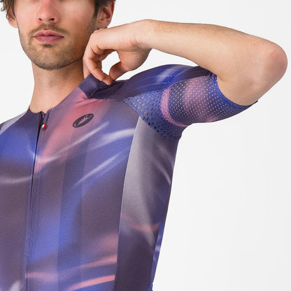 Maillot CASTELLI AERO RACE 8S Mangas Curtas Violeta