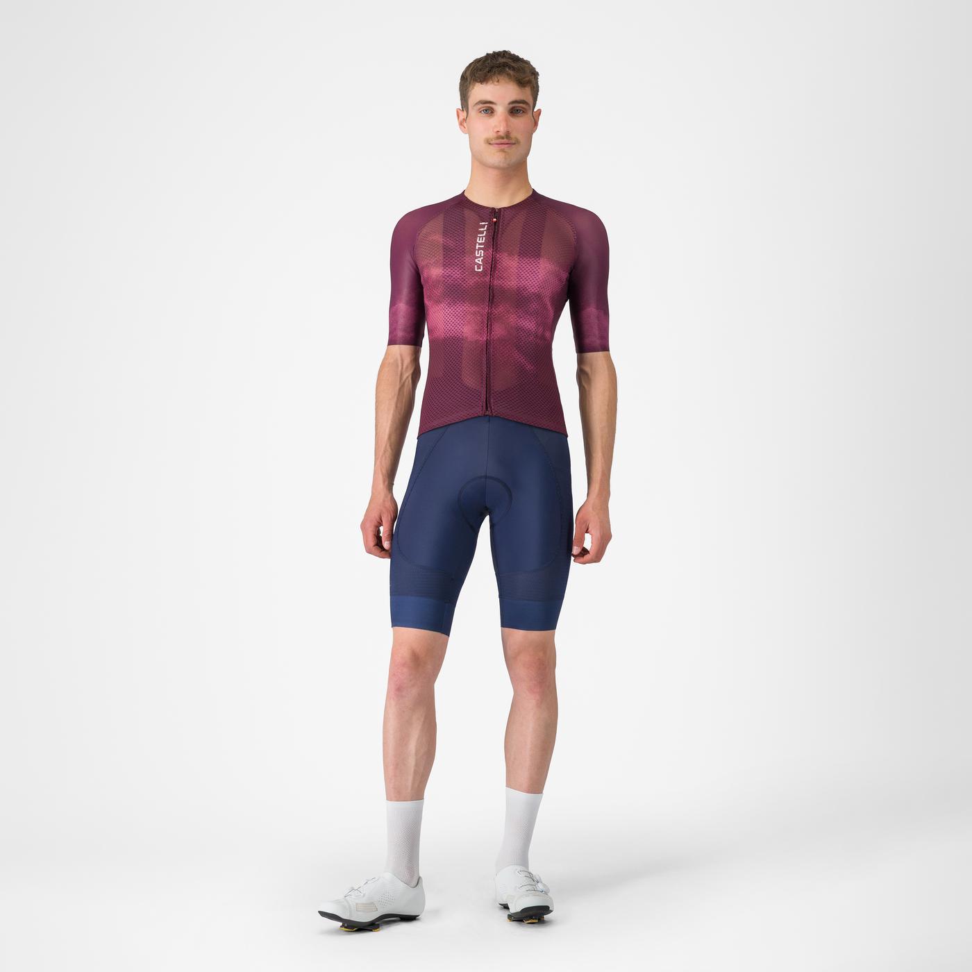 CASTELLI CLIMBER'S A/C Camisola de manga curta Bordeaux