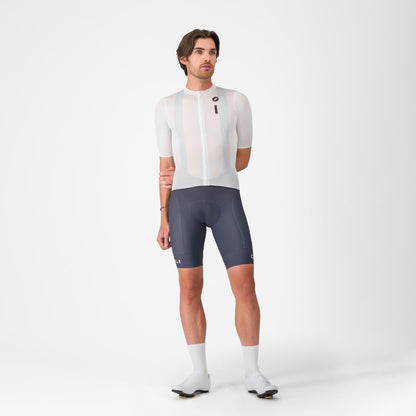 Maillot CASTELLI DRITTONE LOGO Mangas Curtas Branco