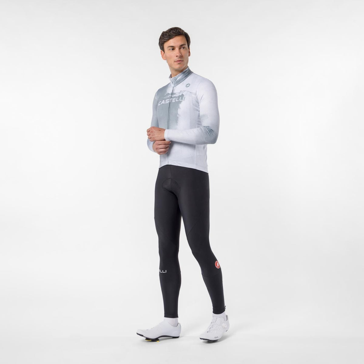 Camisola CASTELLI NEBULA THERMAL Mangas Compridas Cinzento