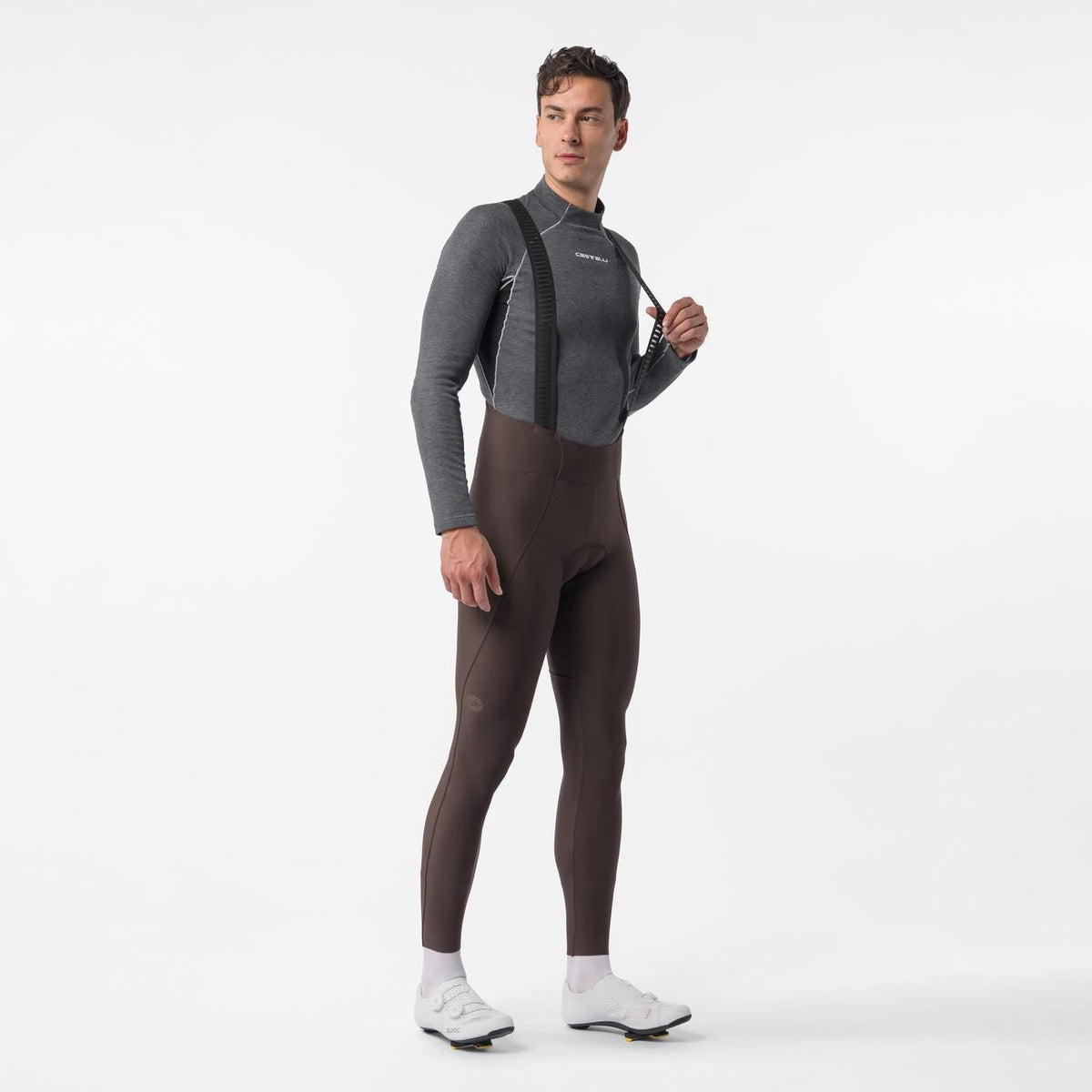 Culote Longo com Alças CASTELLI ESPRESSO 2 Castanho