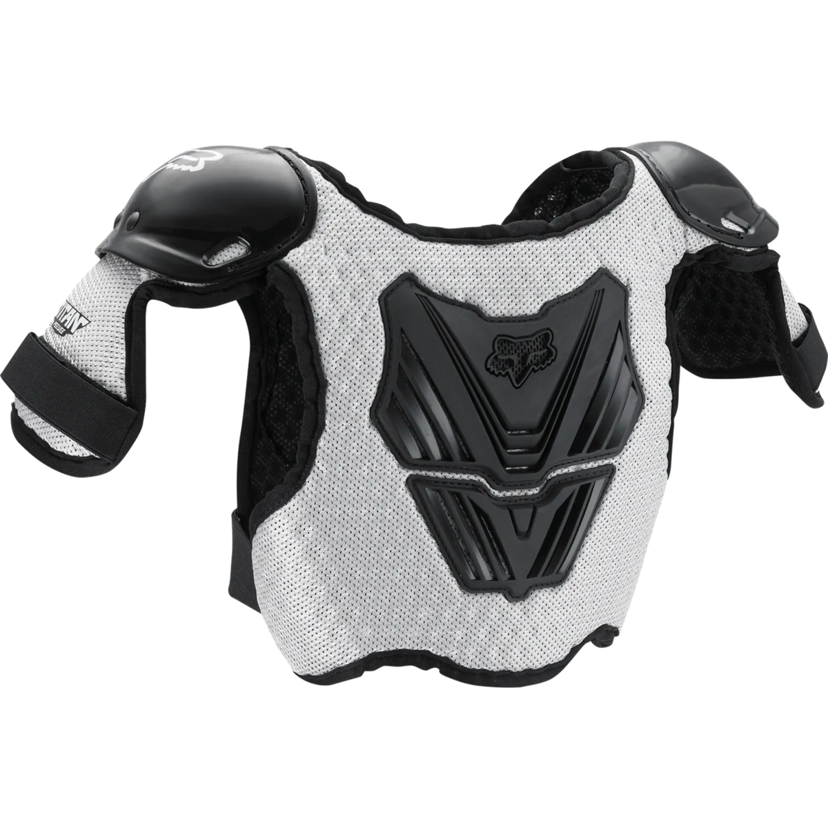 Peitoral FOX PEEWEE TITAN ROOST Junior Preto/Prateado