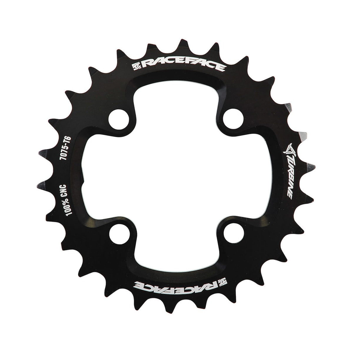 Prato interior RACE FACE TURBINE 11 velocidades, 4 furos, 64 mm — vista do prato sobre fundo branco