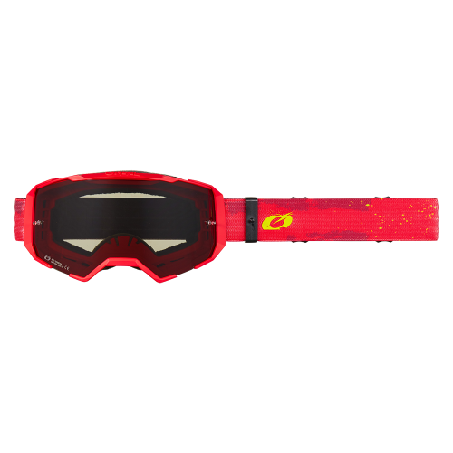 Máscara O'NEAL B-22 PAINT Vermelho/Amarelo Fluorescente