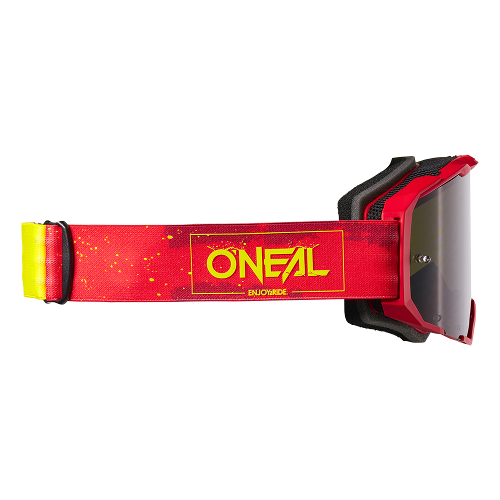 Máscara O'NEAL B-22 PAINT Vermelho/Amarelo Fluorescente