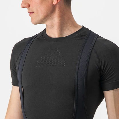 Interior CASTELLI CORE SEAMLESS Mangas Curtas Preto