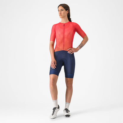 Maillot CASTELLI CLIMBER'S A/C Mulher Mangas Curtas Hibiscus