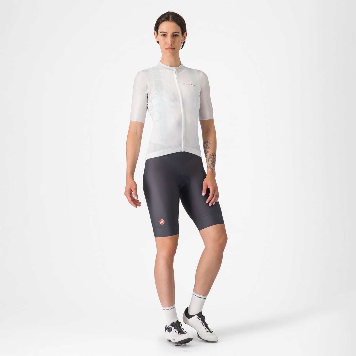 CASTELLI FANTASIA Camisola de manga curta para mulher Branco