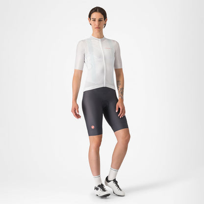 Maillot CASTELLI FANTASIA Feminino Mangas Curtas Branco