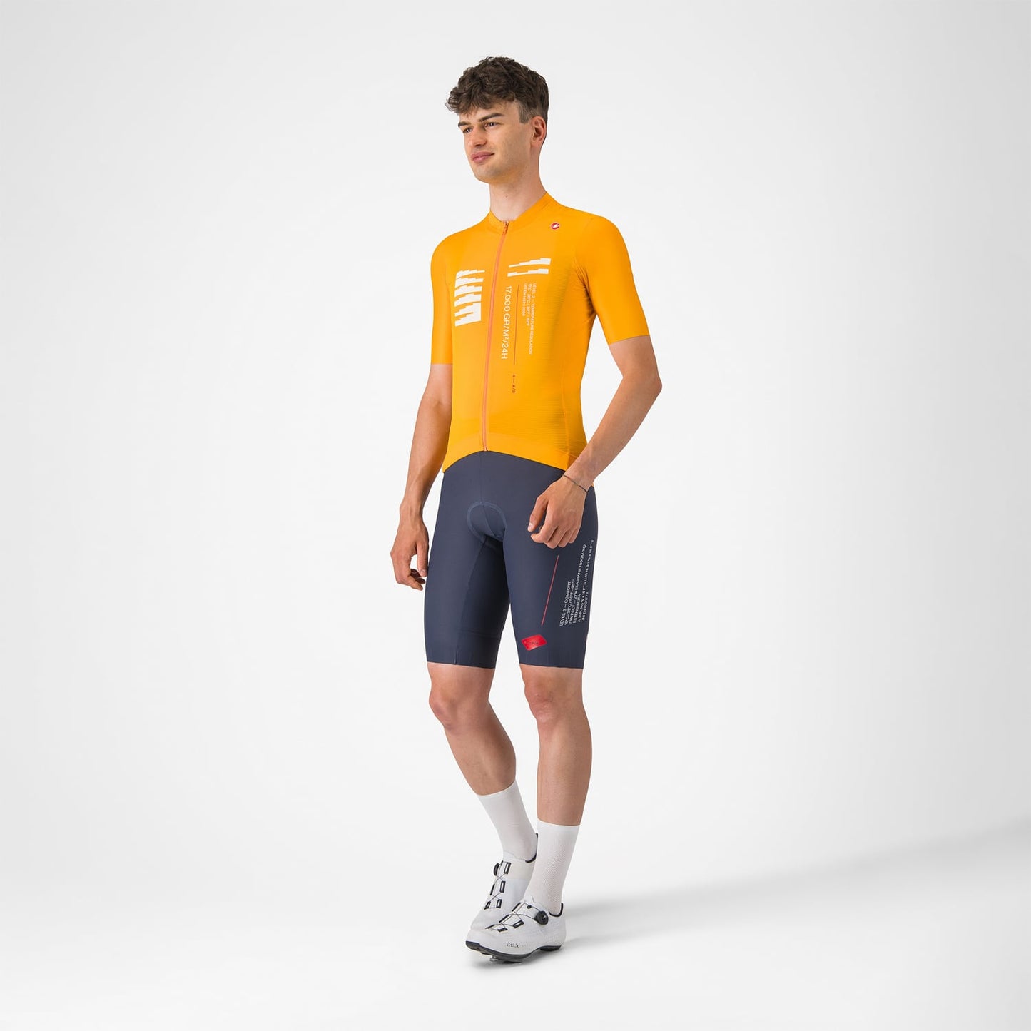 CASTELLI ESPRESSO R--A/D Camisola de manga curta laranja