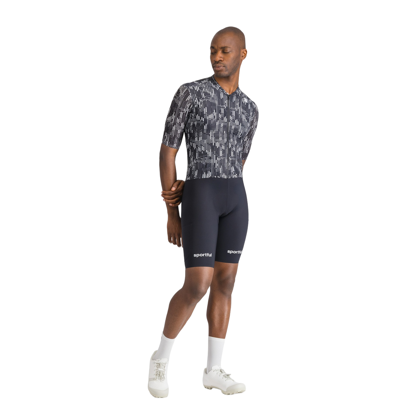 SPORTFUL G-SUIT Manga curta preto/branco
