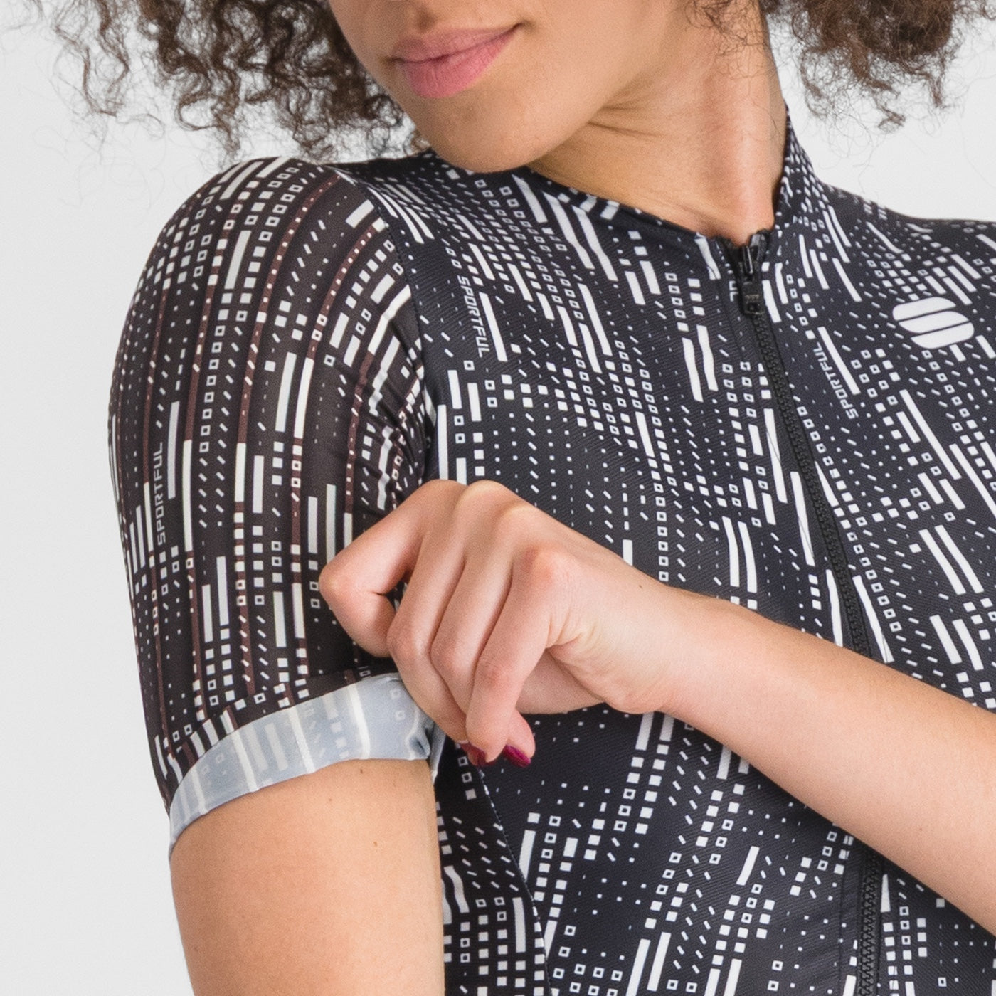 SPORTFUL G-SUIT de manga curta para mulher Preto/branco