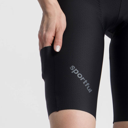 Calção Curto com Suspensórios SPORTFUL HYPEREPIC Mulher Preto