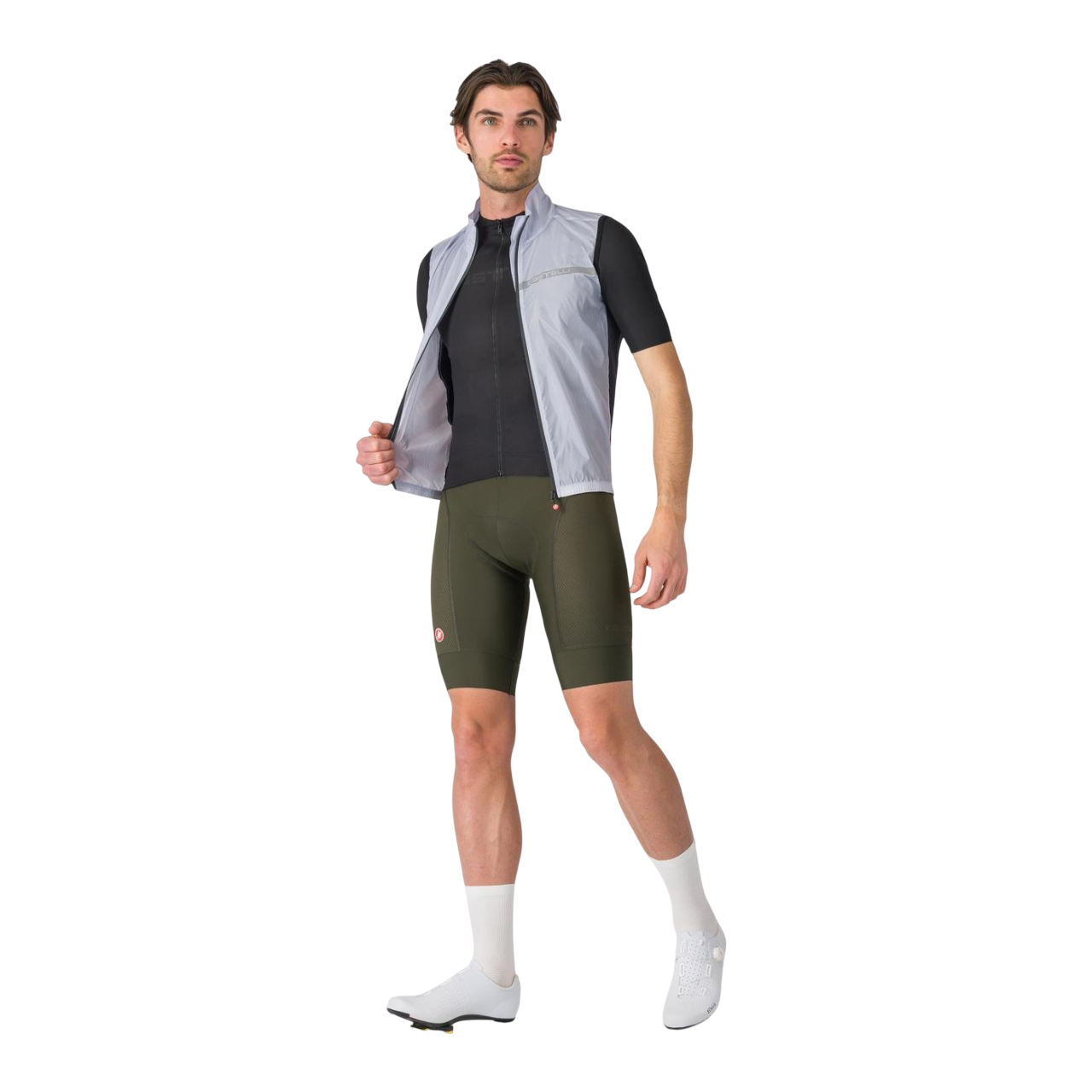 Casaco sem mangas CASTELLI SQUADRA STRETCH Cinzento