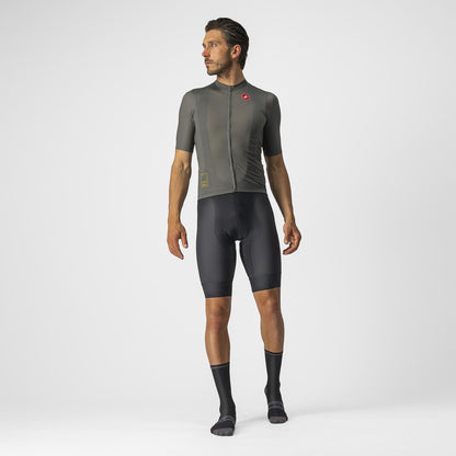 Maillot CASTELLI BREATHE ATTACK Mangas Curtas Cinzento/Verde