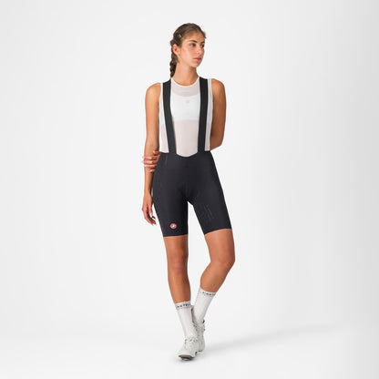 Calção Curto com Alças CASTELLI FREE AERO RACE Feminino Preto