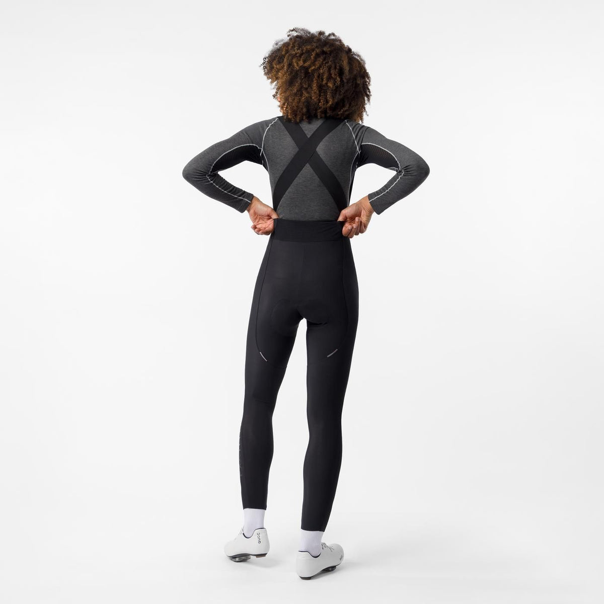 Culote Longo com Alças CASTELLI ESPRESSO 2 DT Mulher Preto