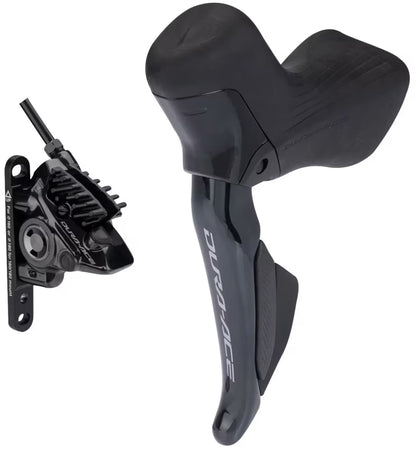 Alavanca Esquerda e Pinça Dianteira SHIMANO DURA-ACE DI2 R9270 Dupla Flat Mount 2x12V