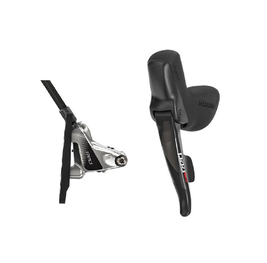 Alavanca esquerda e pinça dianteira SRAM RED 11V Flat Mount Discless