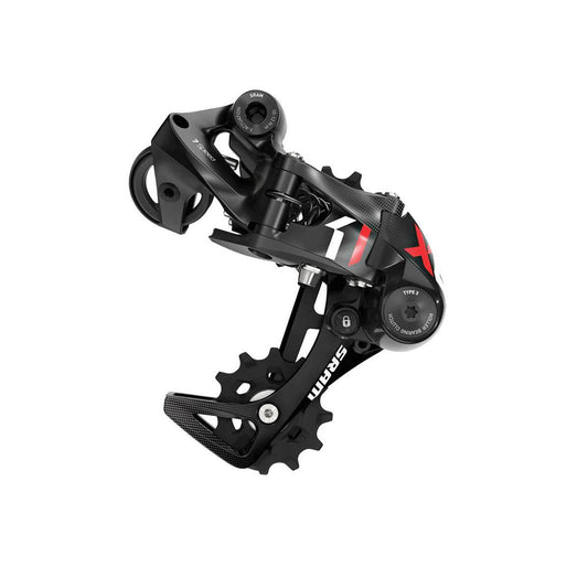 Desviador Traseiro SRAM X01 DH 10 Velocidades Tipo 3.0 Gaiola Curta Vermelho