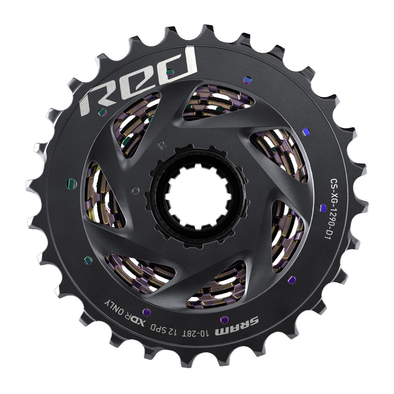 Cassete SRAM RED XG-1290 12V Rainbow