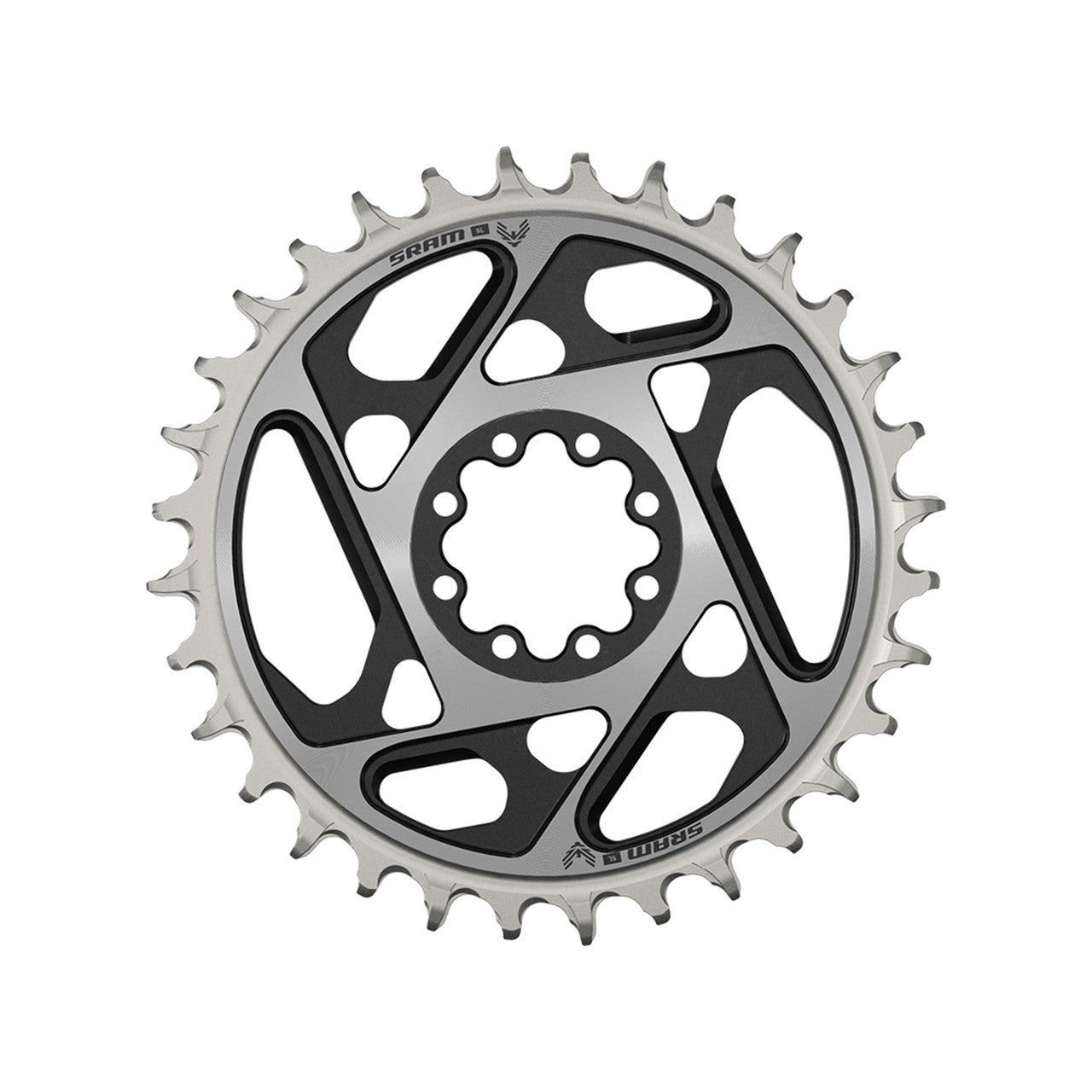 SRAM XX-SL T-TYPE EAGLE BOOST 12V Montagem Direta 0mm Mono Chainring Preto/Prata