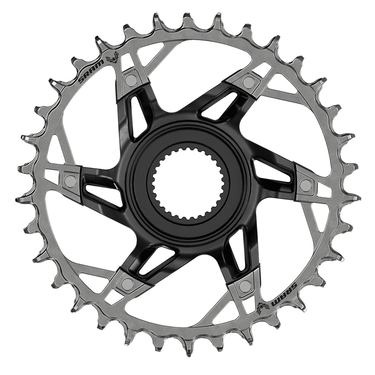 SRAM XX T-TYPE EAGLE BOSCH GEN4 12V Diret Mount Mono Chainring Preto/Prata