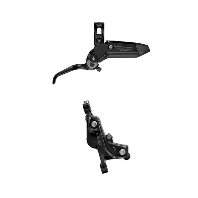 Par de travões de 4 pistões SRAM LEVEL SILVER STEALTH Preto