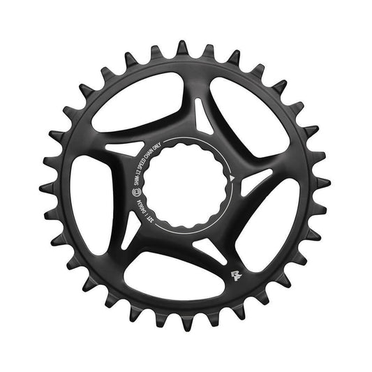 Prato único RACE FACE SHIMANO CINCH 12 velocidades, montagem direta — vista do prato sobre fundo branco