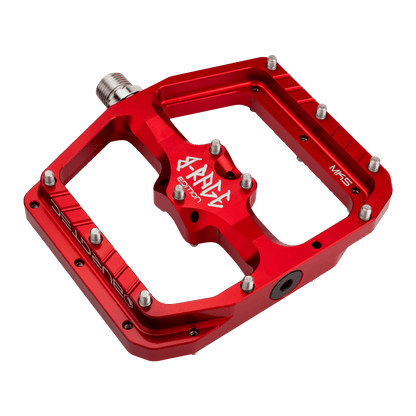 Pedais Planas BURGTEC PENTHOUSE FLAT MK5 B-RAGE EDITION Vermelho