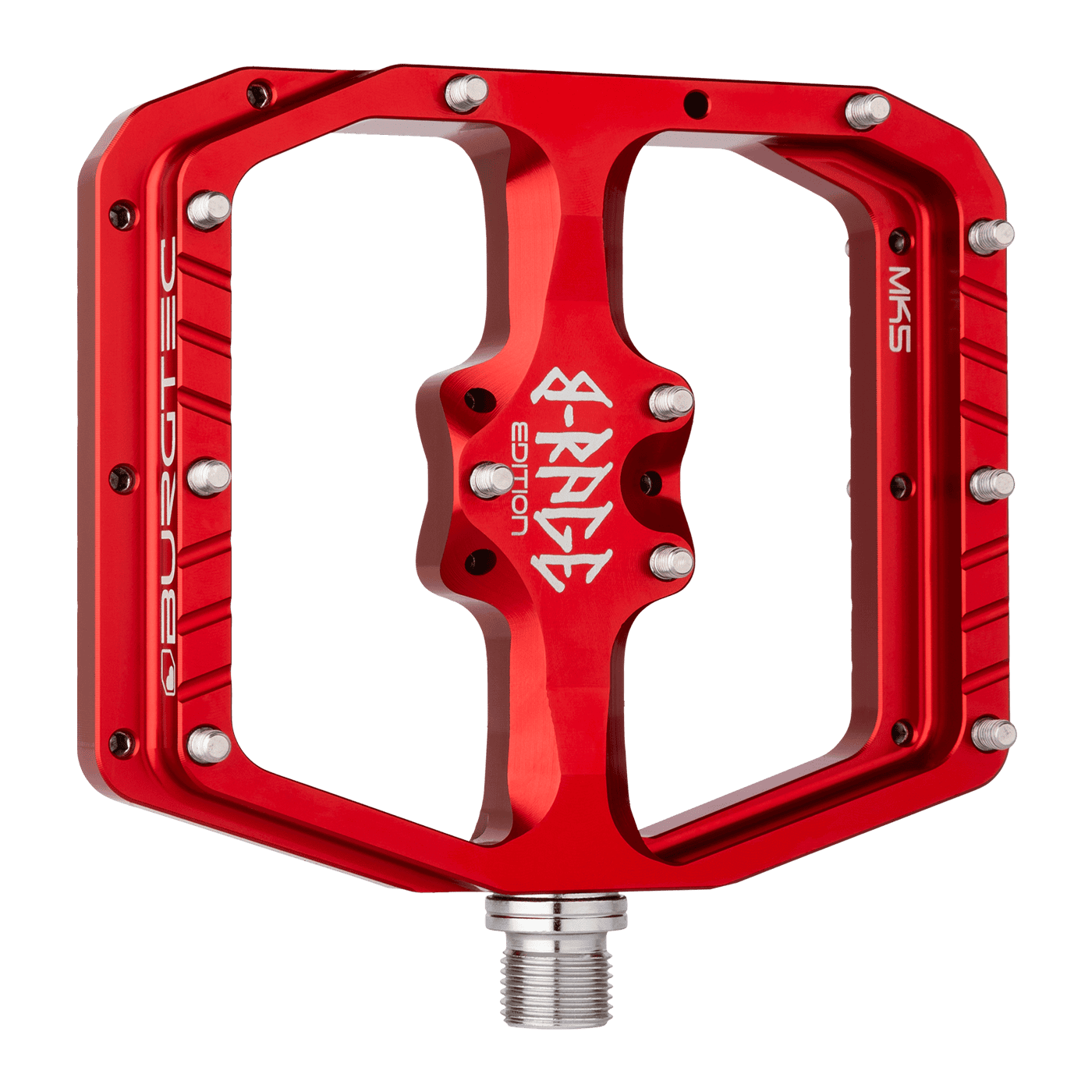 Pedais planos BURGTEC PENTHOUSE FLAT MK5 B-RAGE EDITION Vermelho