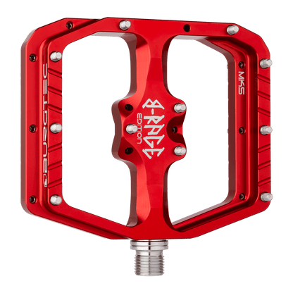 Pedais Planas BURGTEC PENTHOUSE FLAT MK5 B-RAGE EDITION Vermelho
