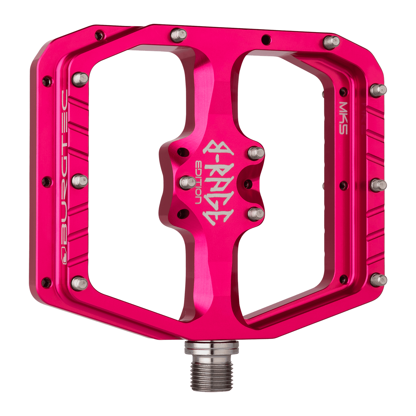 BURGTEC PENTHOUSE FLAT MK5 B-RAGE EDITION Pedais planos cor-de-rosa