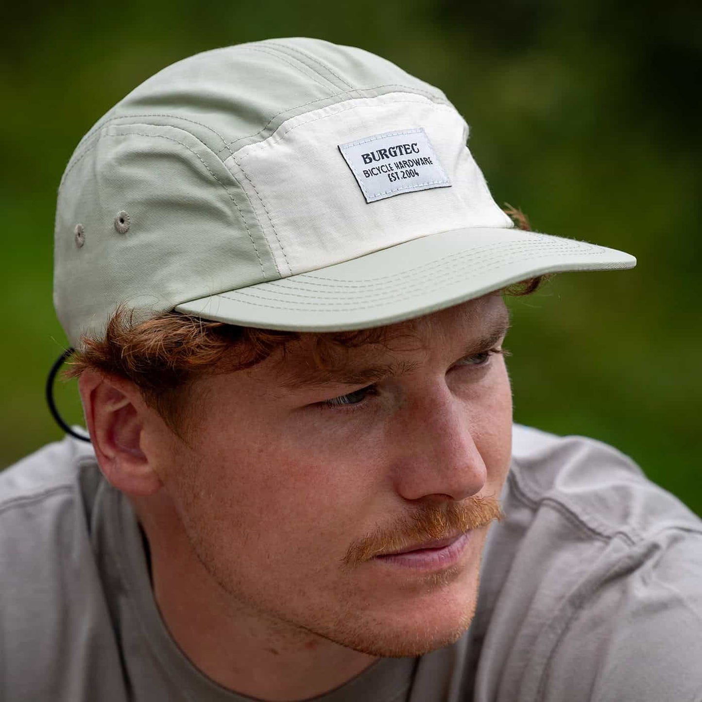 Boné BURGTEC COURIER FIVE PANEL Creme Pistachio
