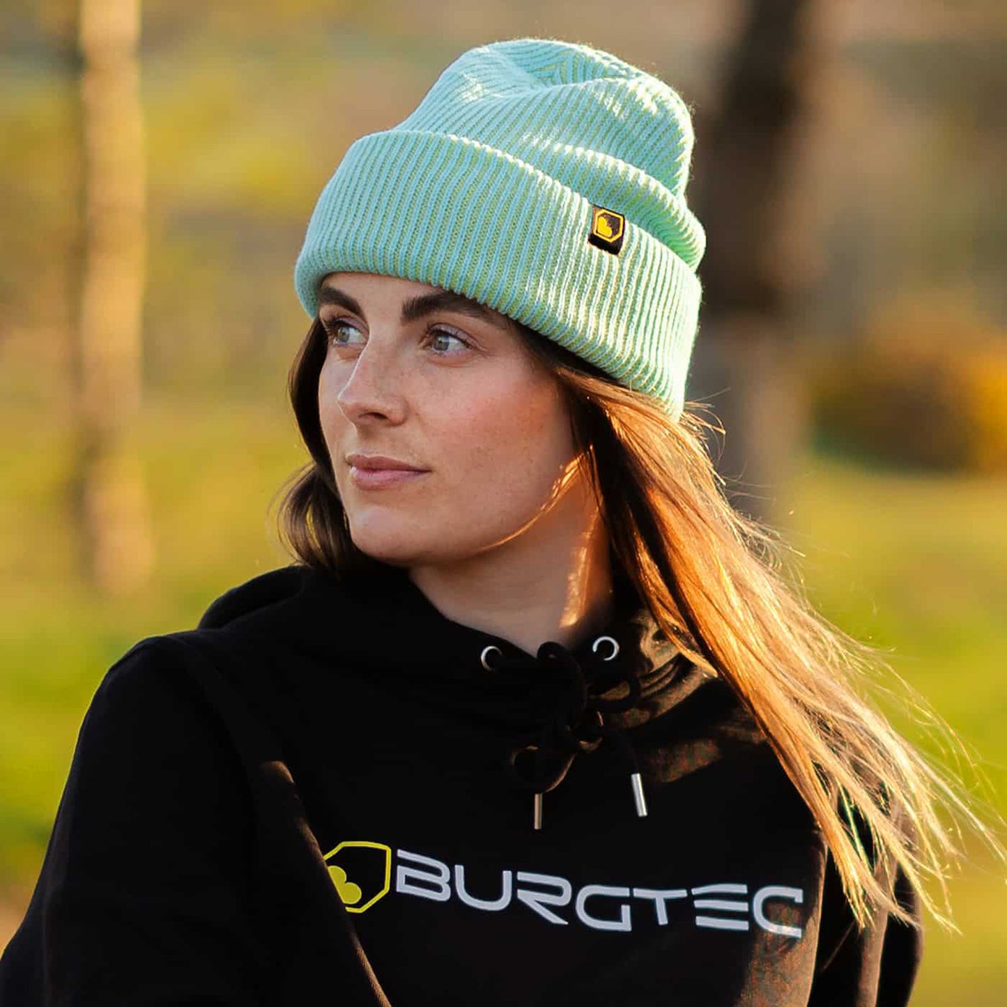 Gorro BURGTEC BOOTLEG verde-maçã