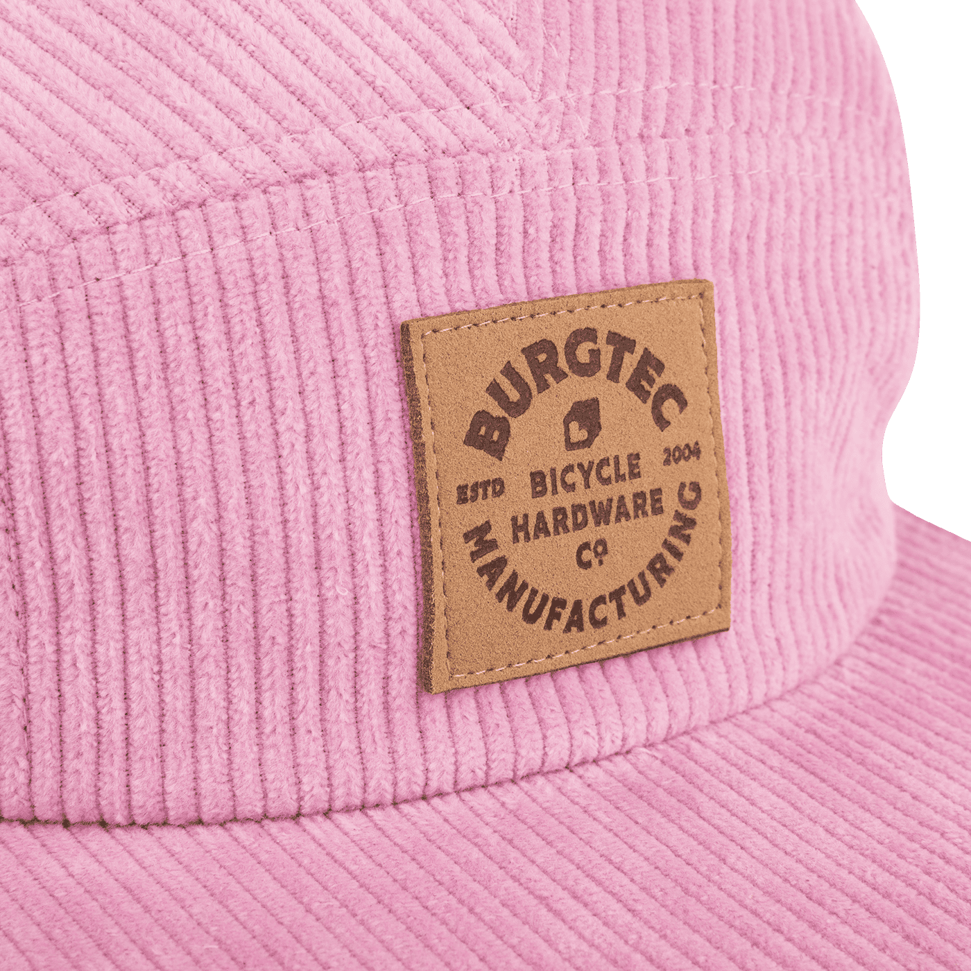 Boné BURGTEC BANDIT CORDUROY FIVE PANEL Rosa claro