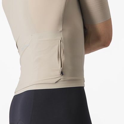 Maillot CASTELLI PREMIO Mangas Curtas Bege
