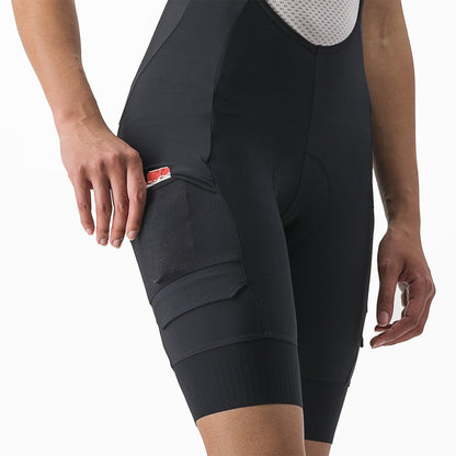 Calção Curto com Suspensórios CASTELLI UNLIMITED CARGO Mulher Preto