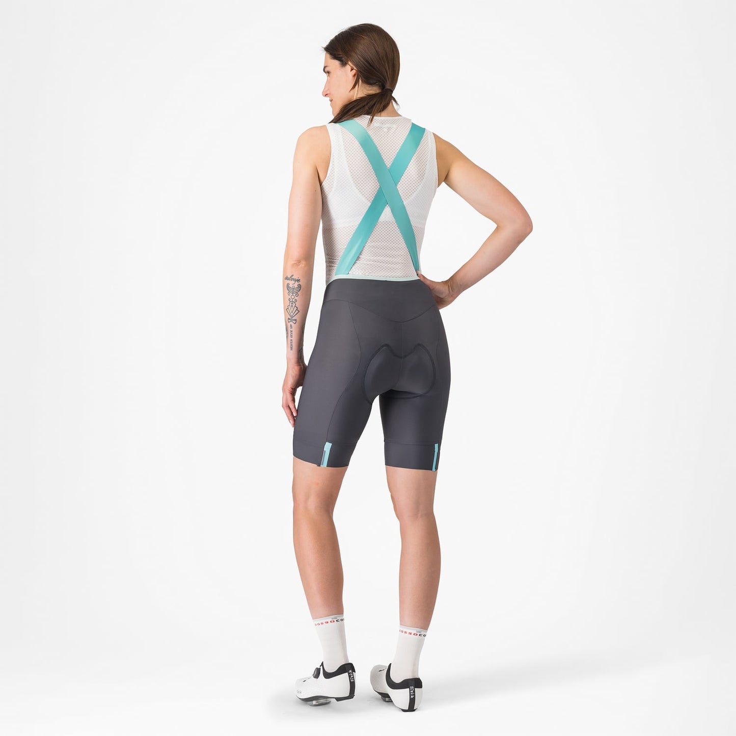 CASTELLI PRIMA 2 DT Bib Tight cinzento-escuro para mulher