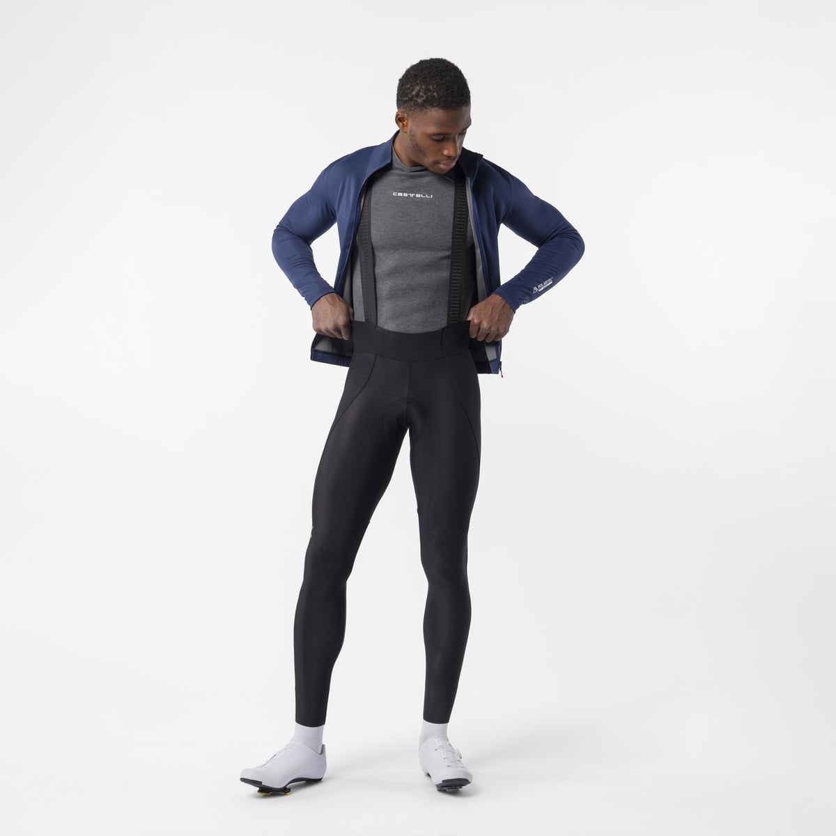 Culote Longo com Alças CASTELLI ESPRESSO 2 Preto