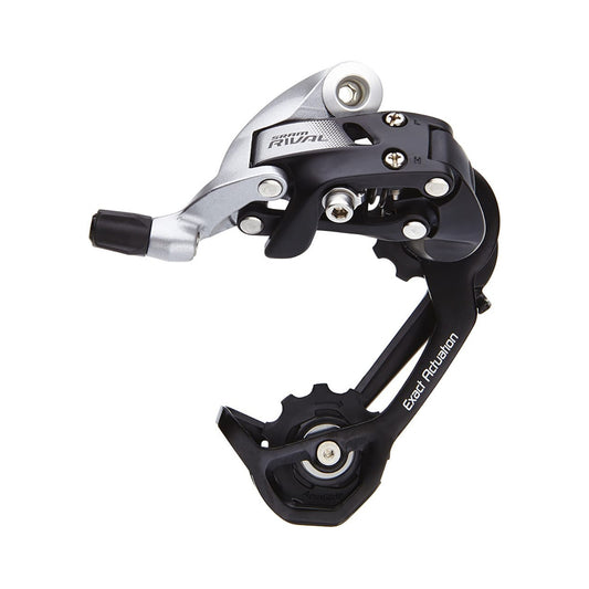 Desviador traseiro SRAM RIVAL 22 11V de caixa média – vista do produto sobre fundo branco