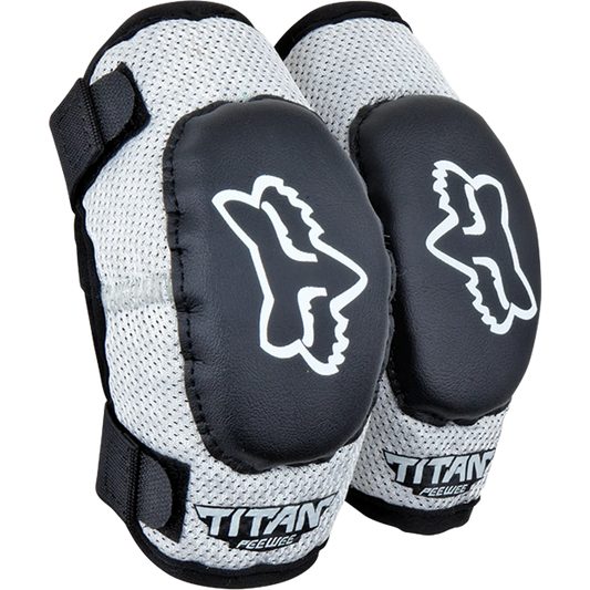 Cotoveleiras FOX PEEWEE TITAN Junior Preto/Prateado