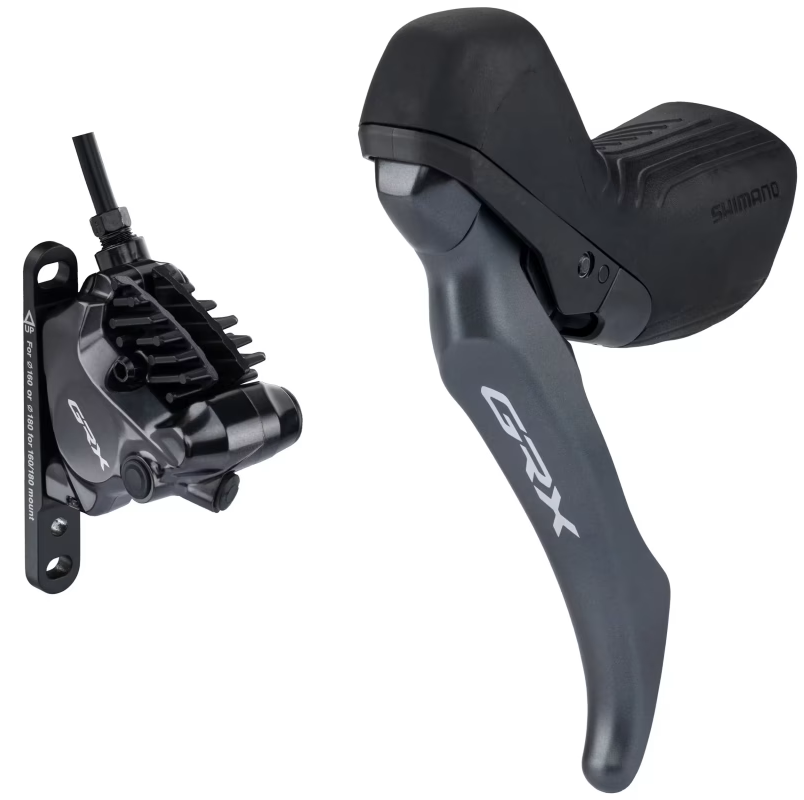 Levier Gauche Mono et Étrier Avant SHIMANO GRX BL-RX820 + BR-RX820 Flat Mount