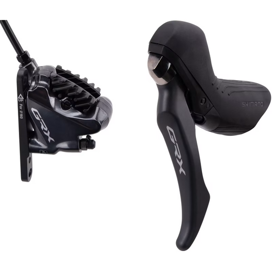 Manete Esquerda Mono e Pinça Dianteira SHIMANO GRX BL-RX810 + BR-RX810 Flat Mount