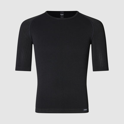 Camisola interior de manga curta GRIPGRAB PACR SPRING AUTUMN SEAMLESS preta