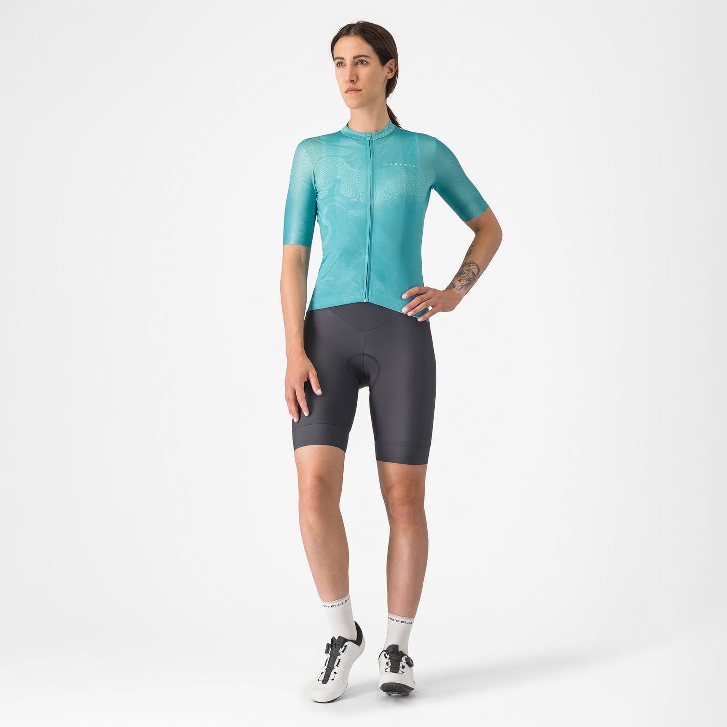 CASTELLI PRIMA 2 DT Bib Tight cinzento-escuro para mulher