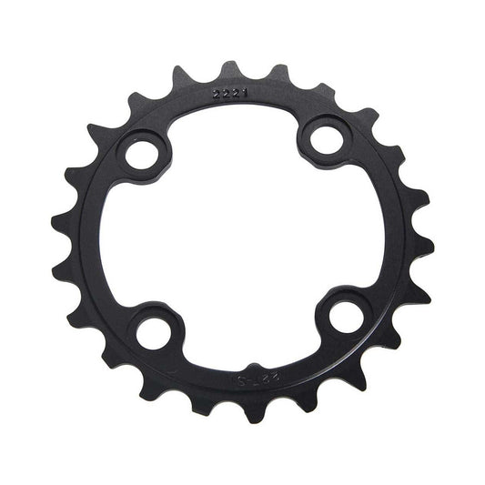 Prato interior SRAM MTB 64BCD 10 velocidades, 4 furos, 64 mm — vista do prato sobre fundo branco